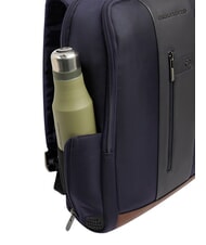 PIQUADRO BRIEF 2 mochila para port&aacute;til y soporte para ipad en tejido reciclado azul/cuero - Mochilas para port&aacute;til - 5