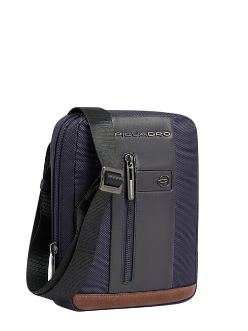 BRIEF 2 Bolsa de hombro azul/cuero - Bandoleras Hombre