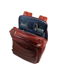 PIQUADRO S141 Mochila de cuero con soporte para port&aacute;til de 14". CUERO - Mochilas para port&aacute;til - 6
