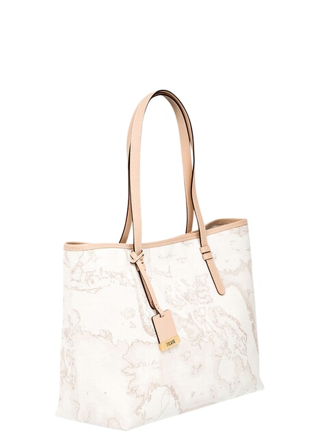 GEO CLASSIC Bolso de compras de piel mixta blanco - Bolsos Mujer