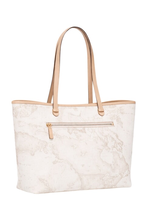 GEO CLASSIC Bolso de compras de piel mixta blanco - Bolsos Mujer