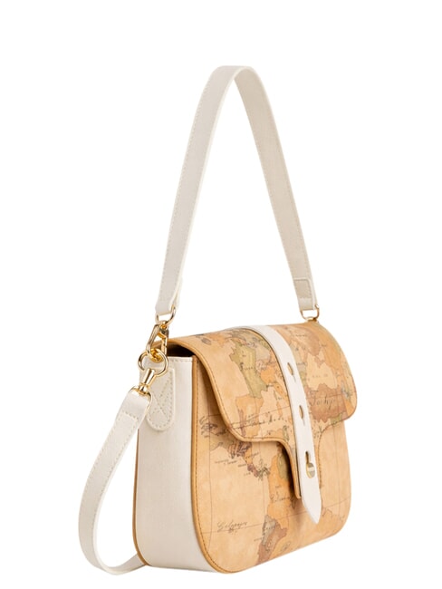 ESCAPE GEO Bolso de hombro con correa para el hombro. Marfil - Bolsos Mujer