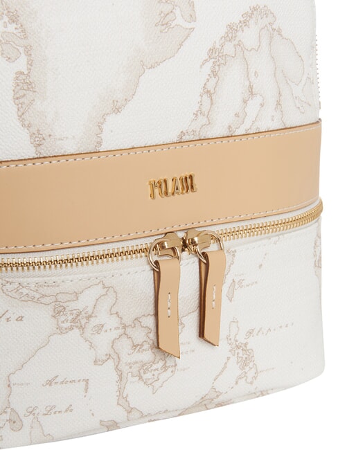 GEO CLASSIC Mochila con bolsillo frontal blanco - Bolsos Mujer