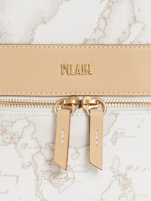 GEO CLASSIC Mochila con bolsillo frontal blanco - Bolsos Mujer