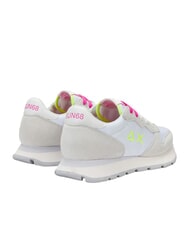 SUN68 ALLY SOLID Zapatillas blanco/fucsia fluorescente - Zapatos Mujer - 3