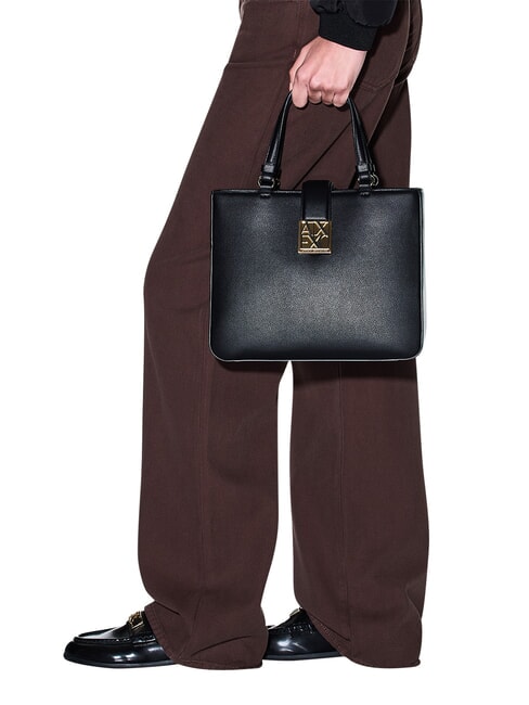 AMY Bolso de mano, bolsa de compras con correa para el hombro negro - Bolsos Mujer