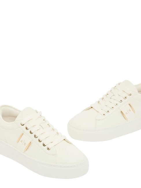 KURT Zapatillas blanco roto + oro p&aacute;lido - Zapatos unisex