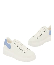 ARMANI EXCHANGE SUPER MINI-TUMBLED Zapatillas blanco roto + glacial - Zapatos Mujer - 5