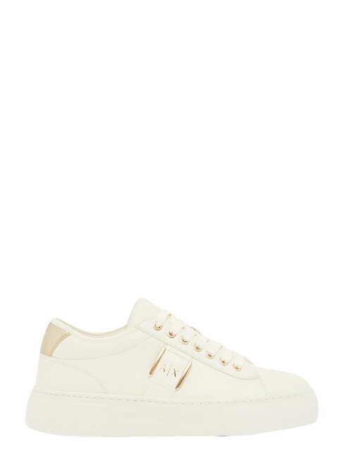 KURT Zapatillas blanco roto + oro p&aacute;lido - Zapatos unisex