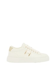 ARMANI EXCHANGE KURT Zapatillas blanco roto + oro p&aacute;lido - Zapatos unisex - 4