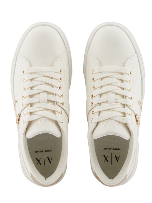 KURT Zapatillas blanco roto + oro p&aacute;lido - Zapatos unisex