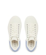 ARMANI EXCHANGE SUPER MINI-TUMBLED Zapatillas blanco roto + glacial - Zapatos Mujer - 2
