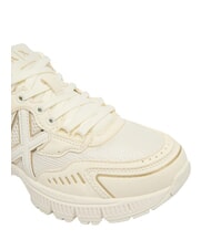 ARMANI EXCHANGE SPEED Zapatillas blanco roto + oro p&aacute;lido - Zapatos unisex - 6