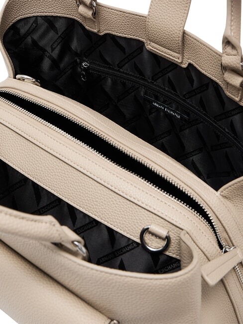 NICOLE Bolso de mano con bolsillo y bandolera arena - Bolsos Mujer