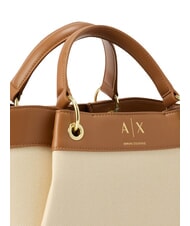 ARMANI EXCHANGE WAVE Bolsa de compras con correa para el hombro arcilla natural/salina - Bolsos Mujer - 5