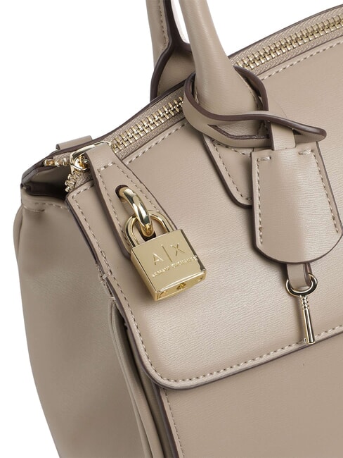 JANE  Bolso de mano, con bandolera arena - Bolsos Mujer