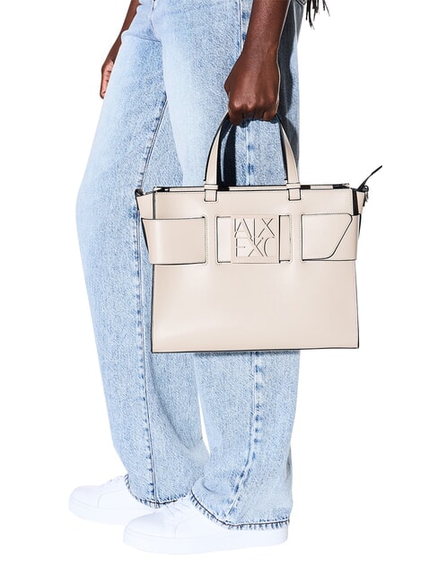 A|X BUCKLE Comprador de mano, con bandolera arena - Bolsos Mujer