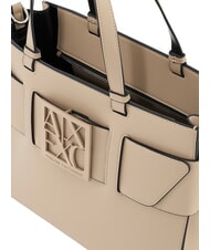 ARMANI EXCHANGE A|X BUCKLE Comprador de mano, con bandolera arena - Bolsos Mujer - 7