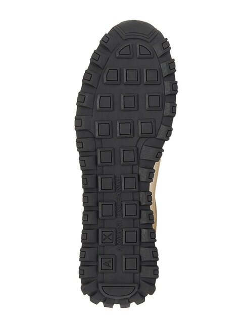 DROP MICROSUEDE Zapatillas con logotipo en contraste blanco roto + negro - Zapatos Hombre