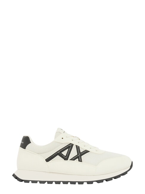DROP MICROSUEDE Zapatillas con logotipo en contraste blanco roto + negro - Zapatos Hombre