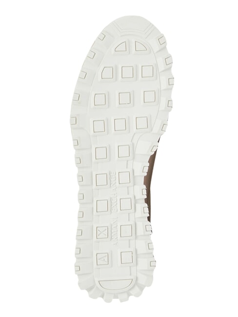 DROP MICROSUEDE Zapatillas con logo lateral arena + blanco roto - Zapatos Mujer