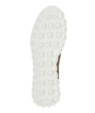 ARMANI EXCHANGE DROP MICROSUEDE Zapatillas con logo lateral arena + blanco roto - Zapatos Mujer - 6
