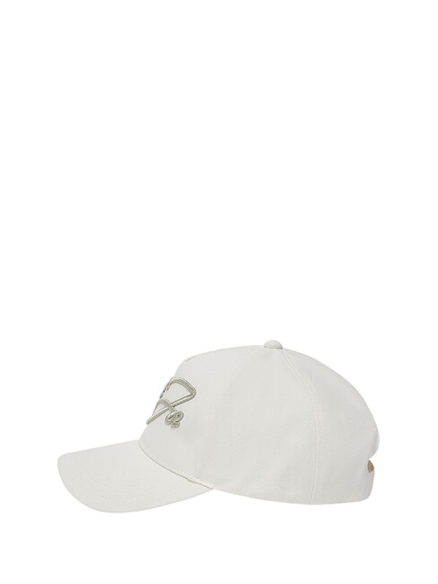 LOGO STRIPED Gorra con visera crema blanca - Sombreros