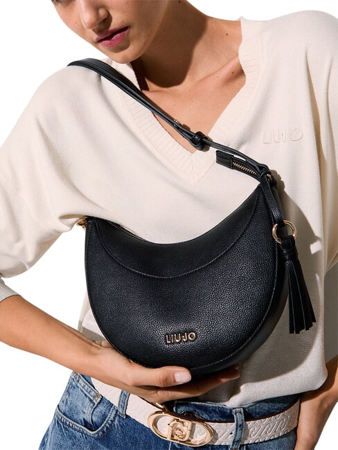 CIRRY Bolso de hombro mediano con charm NEGRO - Bolsos Mujer