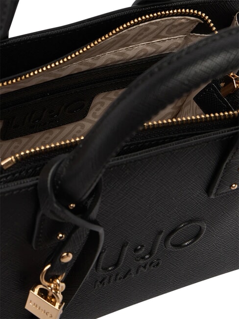 HALONA Bolso de mano con correa para el hombro. NEGRO - Bolsos Mujer