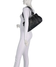 LIUJO CORNIOLA Bolso de hombro con correa extra&iacute;ble. NEGRO - Bolsos Mujer - 7