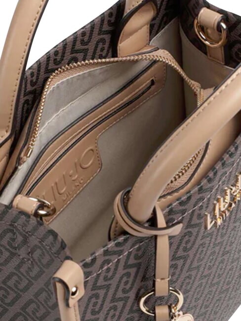 RIDHI Bolso de mano con correa para el hombro. marr&oacute;n oscuro/polvo oscuro - Bolsos Mujer