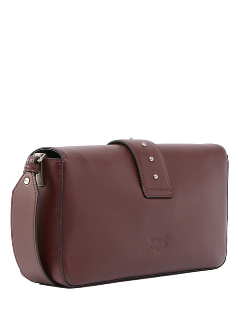 LOVE ONE CLASSIC SLOUCHY Bolso de hombro de piel vino borgo&ntilde;a-plata vieja - Bolsos Mujer