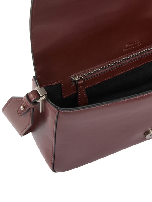 LOVE ONE CLASSIC SLOUCHY Bolso de hombro de piel vino borgo&ntilde;a-plata vieja - Bolsos Mujer