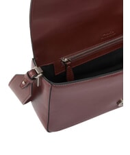 PINKO LOVE ONE CLASSIC SLOUCHY Bolso de hombro de piel vino borgo&ntilde;a-plata vieja - Bolsos Mujer - 4