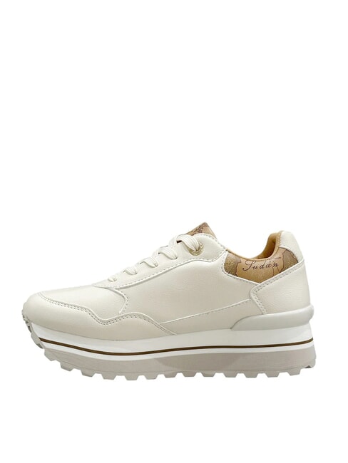 GEO Zapatillas de ca&ntilde;a alta blanco roto/beige geo - Zapatos Mujer