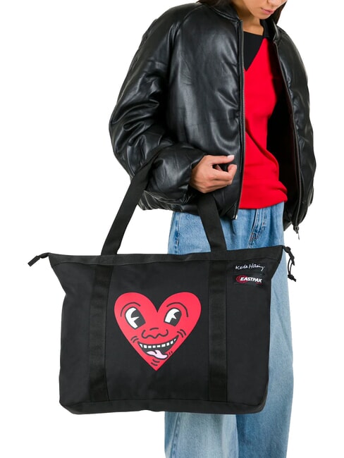 TRAVEL TOTE Bolsa para port&aacute;til de 16" Coraz&oacute;n de Keith Haring - Bolsos Mujer