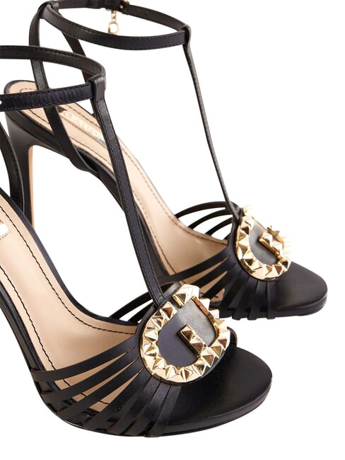 FOSCA Sandalias altas de cuero NEGRO - Zapatos Mujer