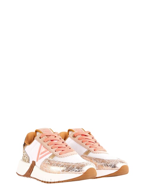 ICONICA BOOM DAY Zapatillas de cuero BLANCO / PLATINO - Zapatos Mujer