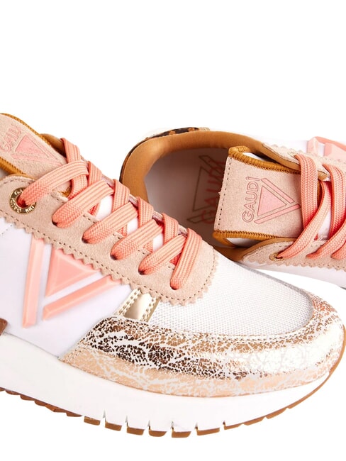 ICONICA BOOM DAY Zapatillas de cuero BLANCO / PLATINO - Zapatos Mujer