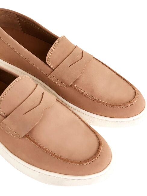 DENIS mocasines de cuero arena - Zapatos Mujer