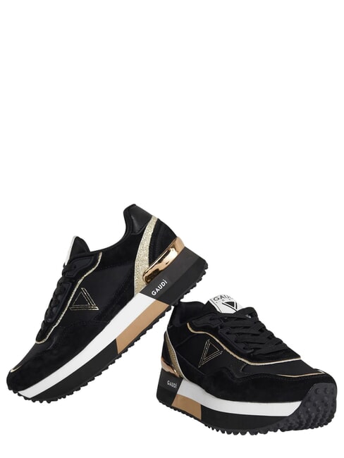 I DEA Zapatillas de cuero NEGRO - Zapatos Mujer