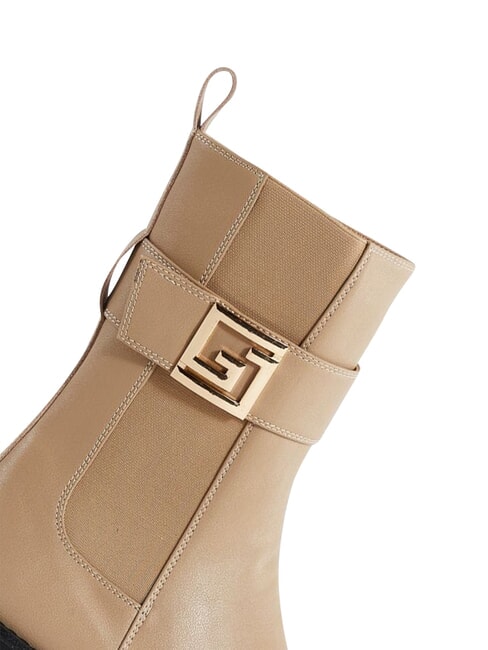 ARIEL Bot&iacute;n de piel al tobillo arena - Zapatos Mujer
