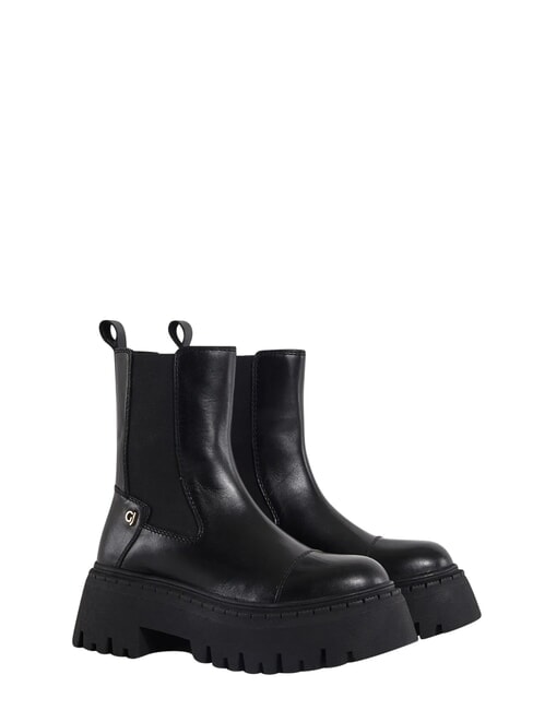 CORINNE Bot&iacute;n de piel al tobillo NEGRO - Zapatos Mujer