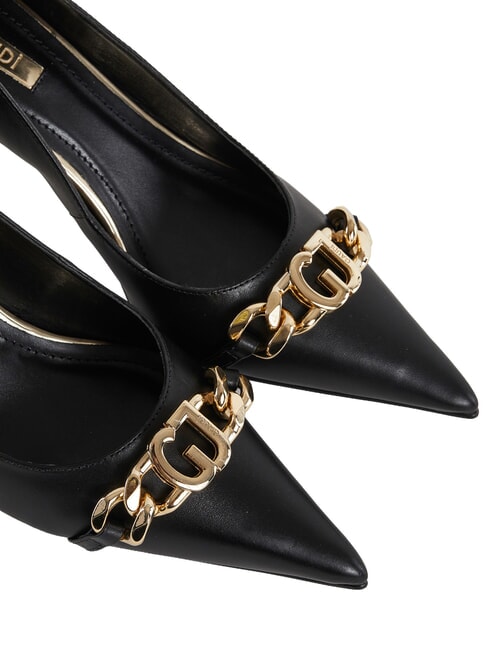 CRISTEL escote de cuero NEGRO - Zapatos Mujer