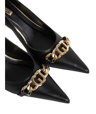 GAUD&Igrave; CRISTEL escote de cuero NEGRO - Zapatos Mujer - 2