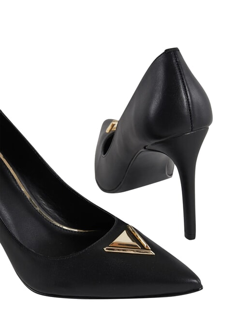 COLETTE escote de cuero NEGRO - Zapatos Mujer