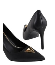 GAUD&Igrave; COLETTE escote de cuero NEGRO - Zapatos Mujer - 3