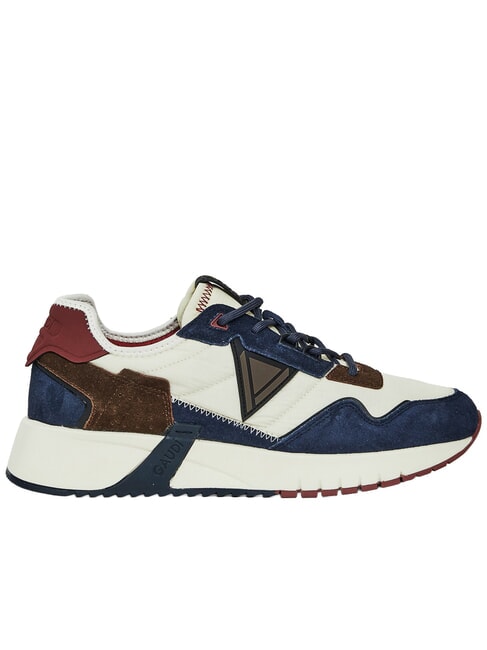 ICONICA Zapatillas deportivas de piel mixta marina/tofu - Zapatos Hombre