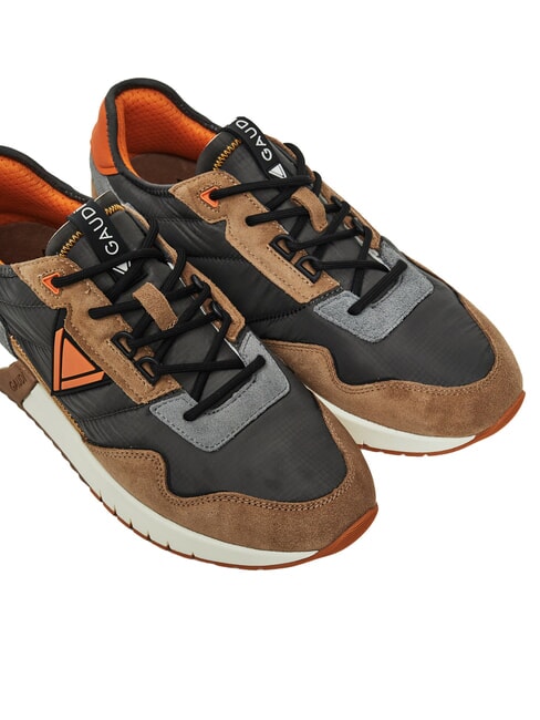 ICONICA Zapatillas deportivas de piel mixta color topo/antracita - Zapatos Hombre