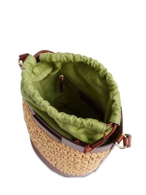 LUNA  Bolso de hombro tipo cubo BROWN - Bolsos Mujer